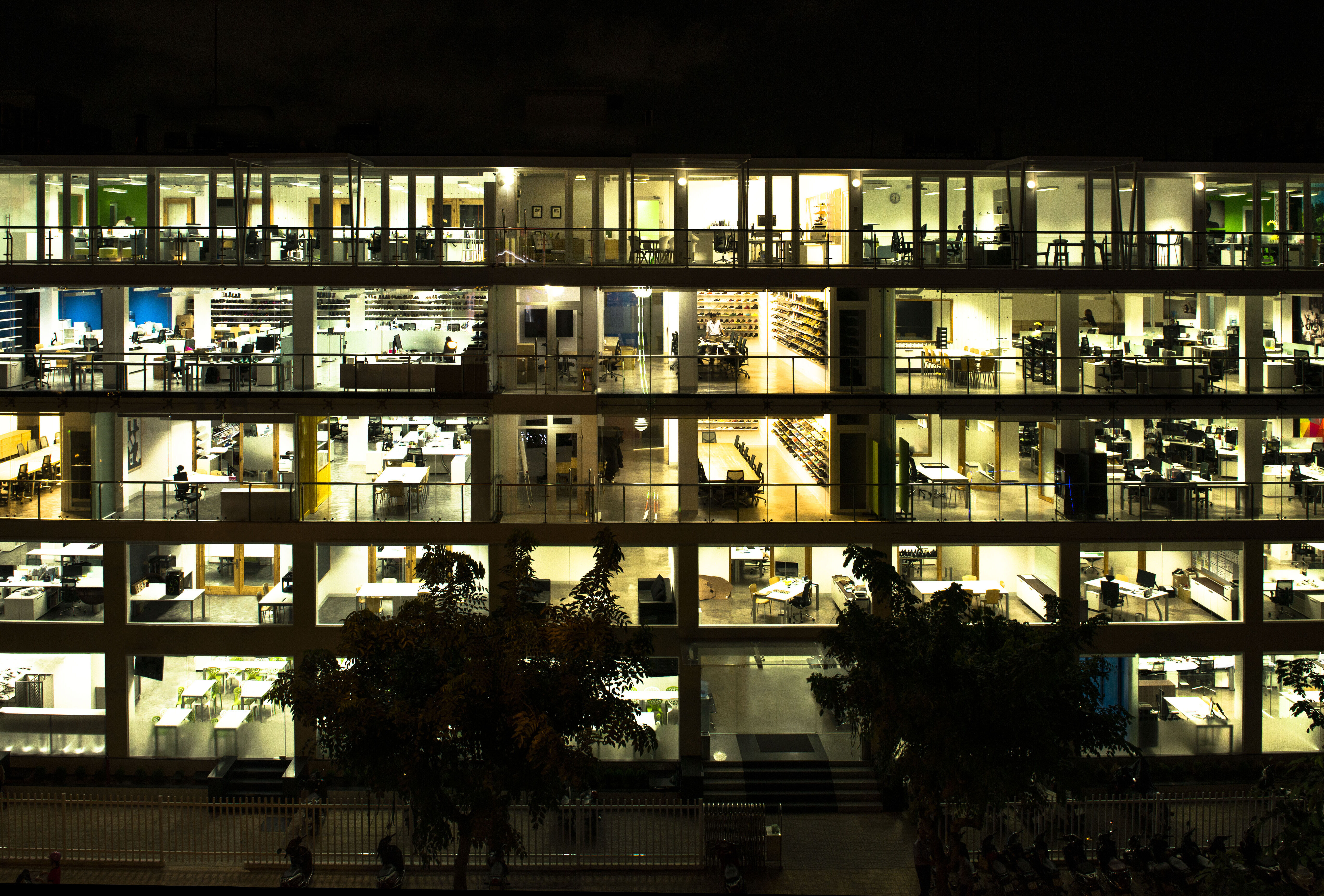 shoe fabrik nighttime